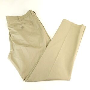 Lee Pants Mens 38 x‎ 32 Tan Total Freedom Slim Fit Khaki Straight Leg Flat Front